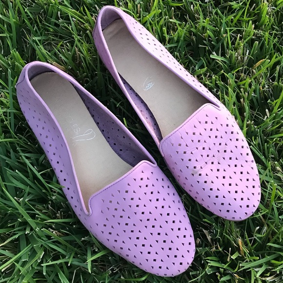 light purple loafers